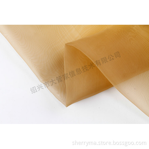 Cheap nylon embroidery flower design fabric on organza